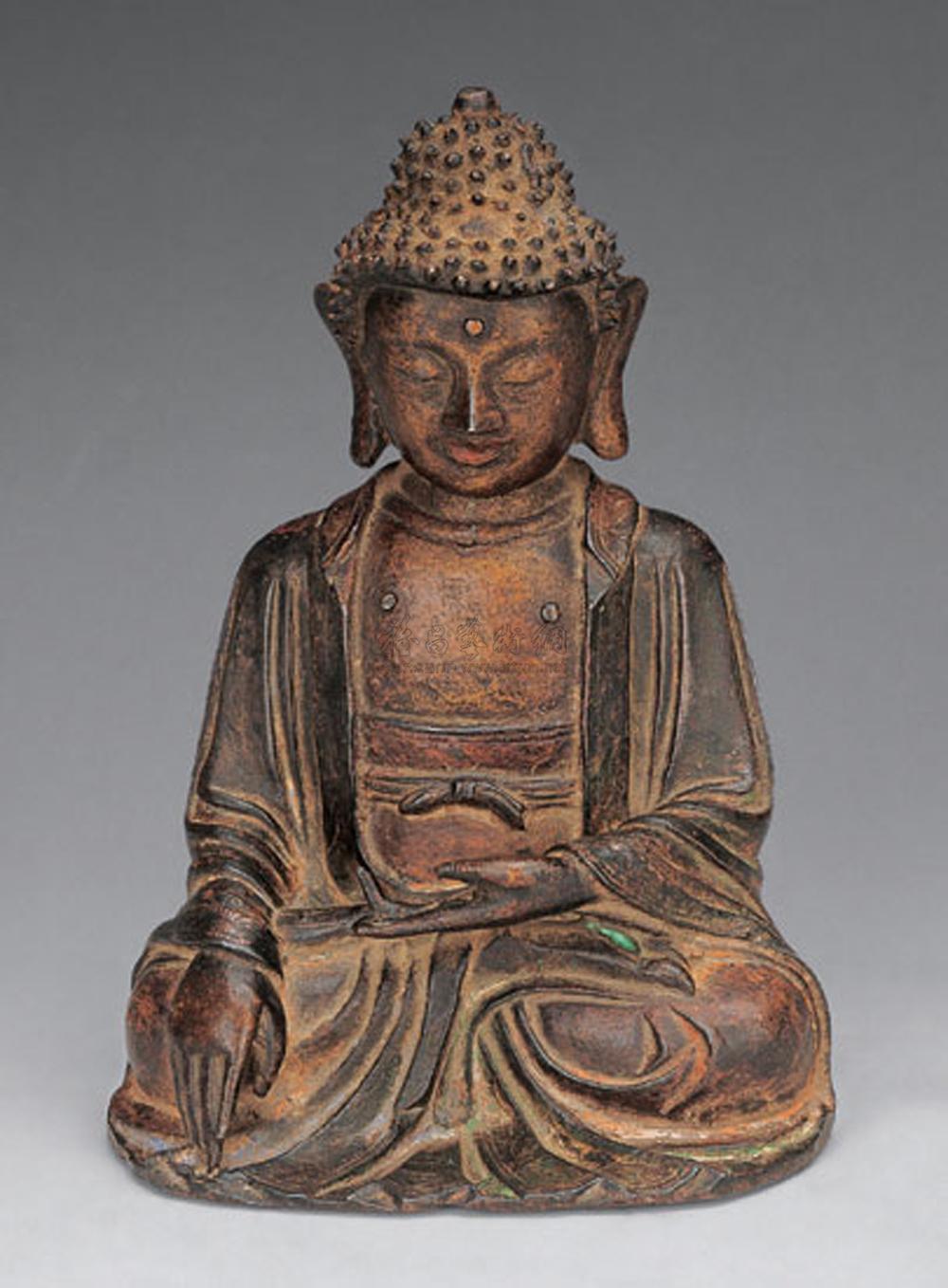 2177 明 铜释迦牟尼佛像