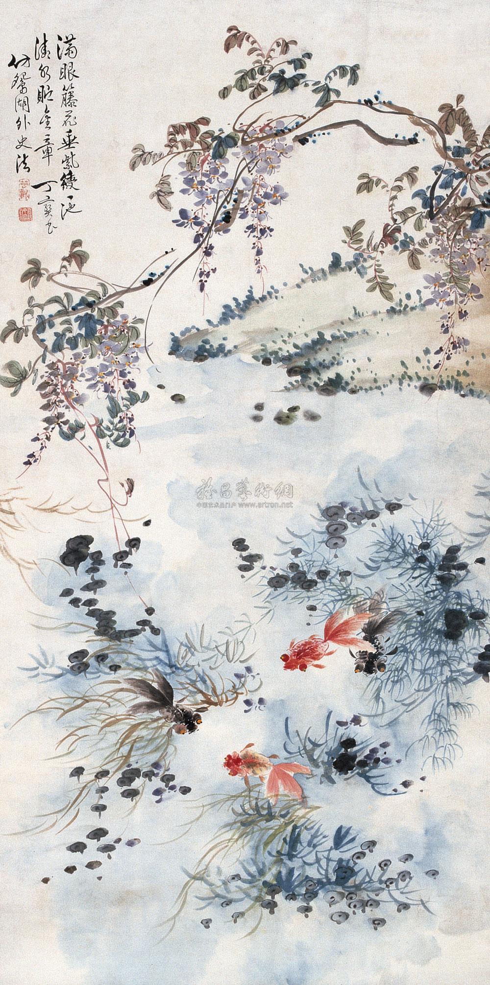 【紫绶金章图 立轴 设色纸本】拍卖品_图片_价格_鉴赏_绘画_雅昌艺术品拍卖网