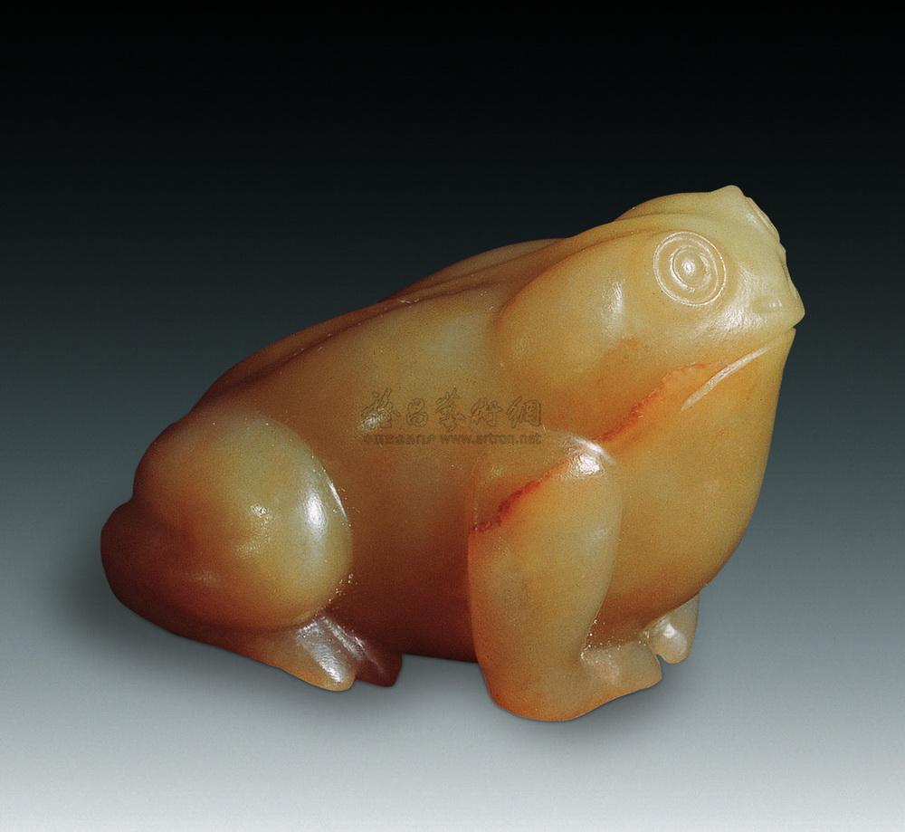 1114清 黄玉青蛙