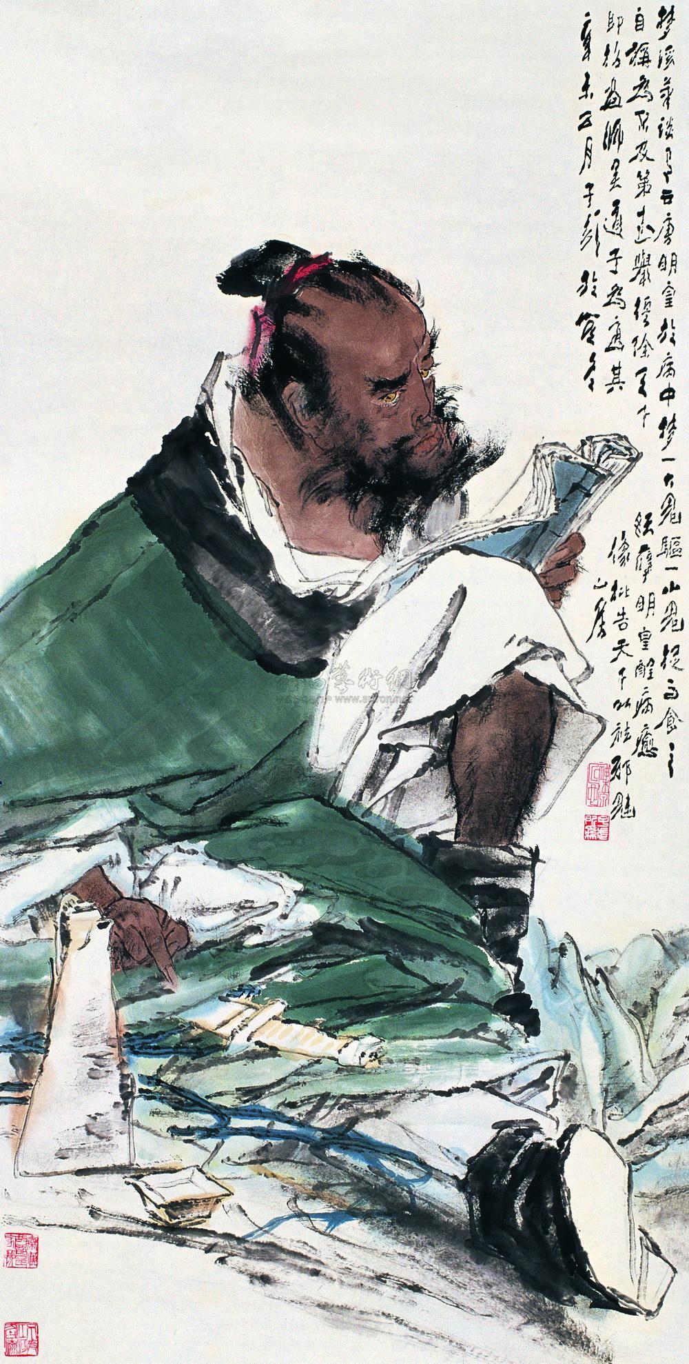 0804 钟馗 镜心 设色纸本