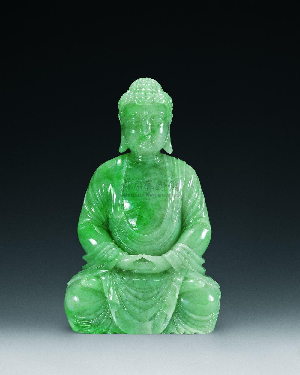 2219清翡翠坐佛