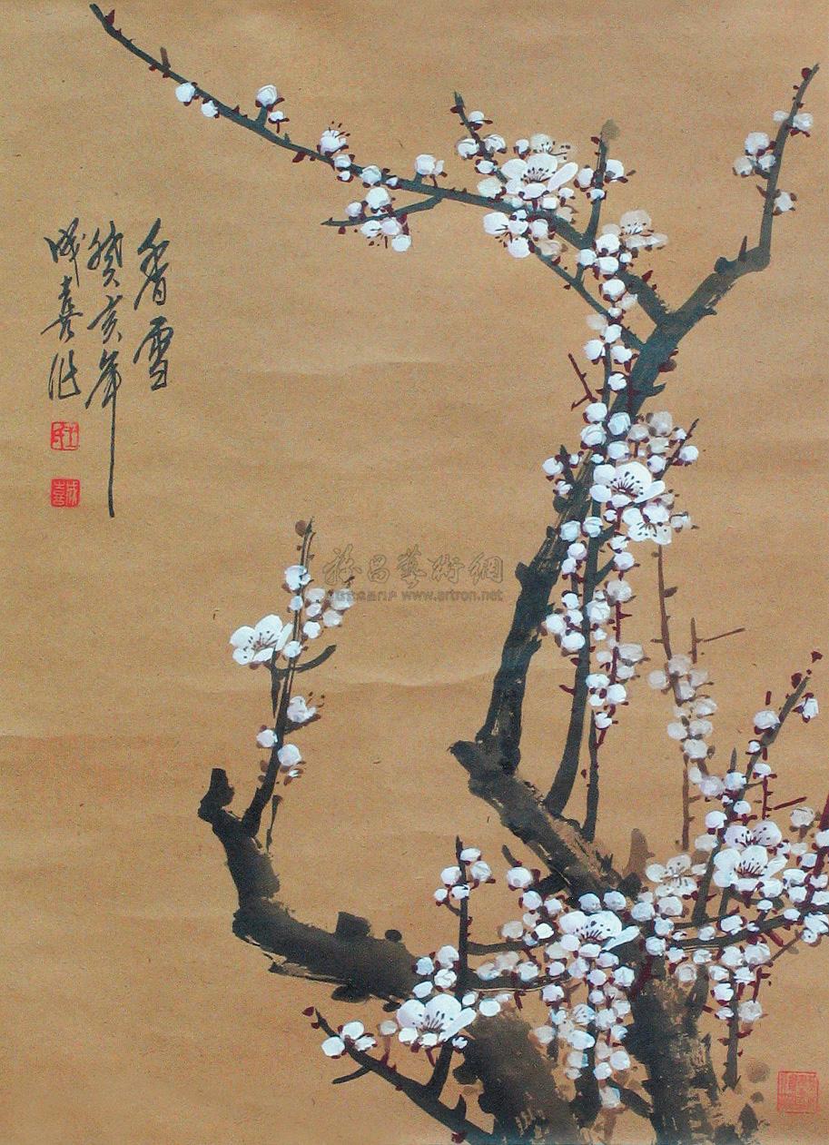 【香雪 立轴 设色纸本】拍卖品_图片_价格_鉴赏_绘画_雅昌艺术品拍卖