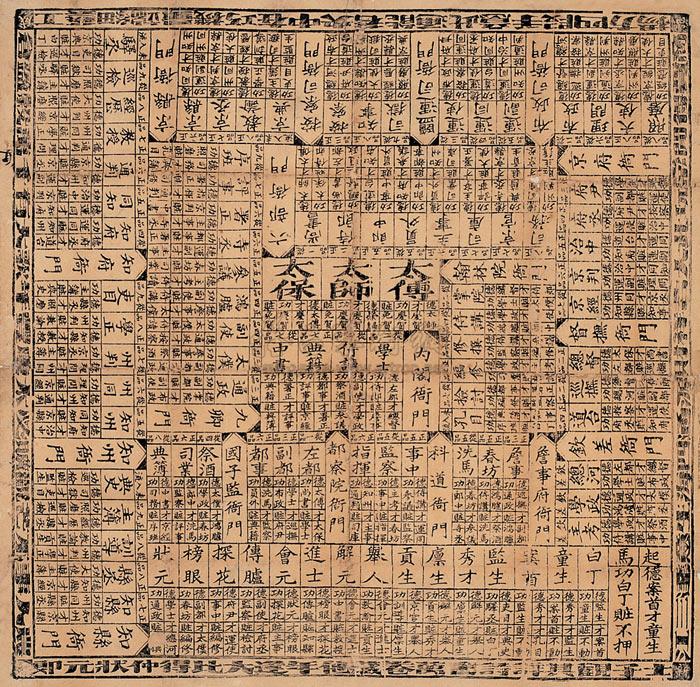 1510 清末 升官图 (一张)