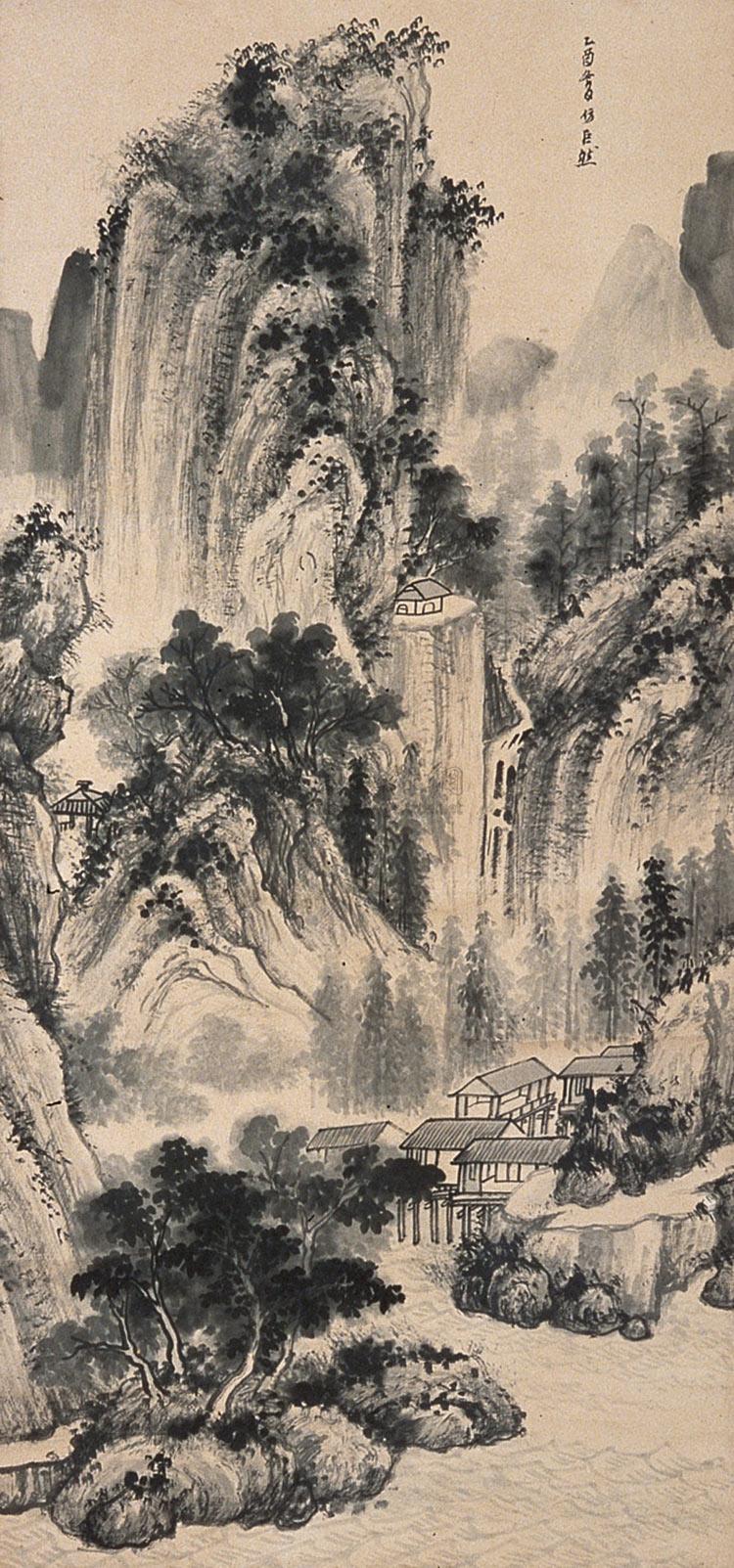 【仿巨然山水 立轴】拍卖品_图片_价格_鉴赏_绘画_雅昌艺术品拍卖网