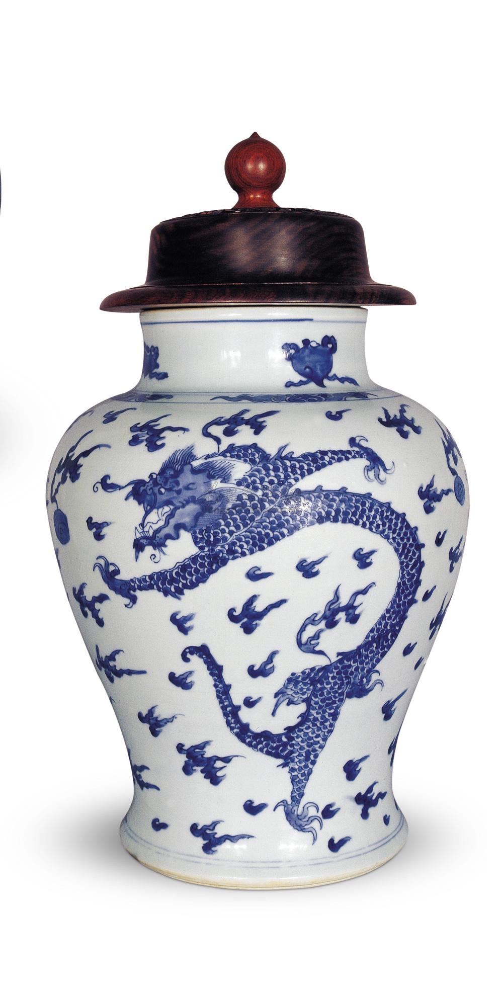 【清康熙 青花龙纹将军罐】拍卖品_图片_价格_鉴赏_清代青花瓷器_雅昌