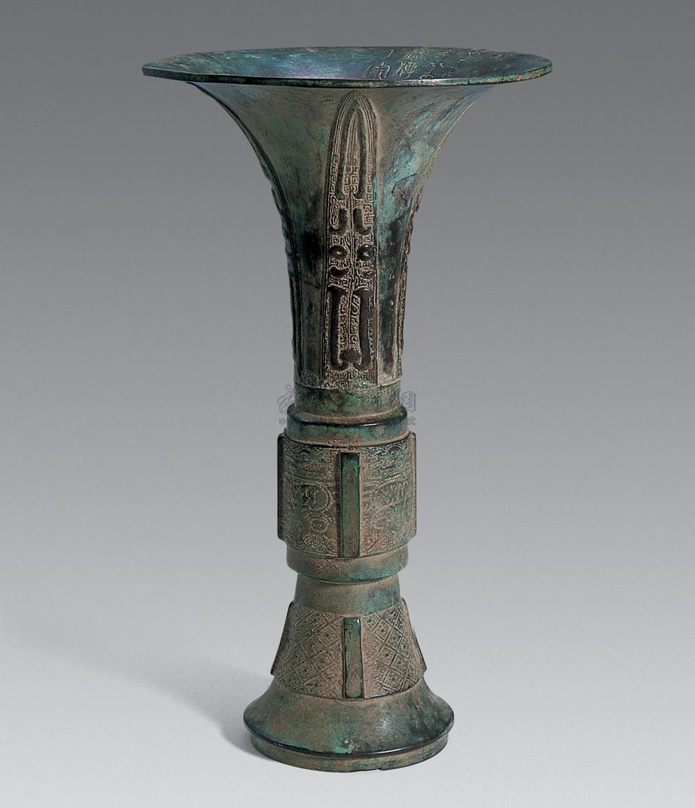 【清 铜饕餮纹觚 (一件)】拍卖品_图片_价格_鉴赏_铜器_雅昌艺术品