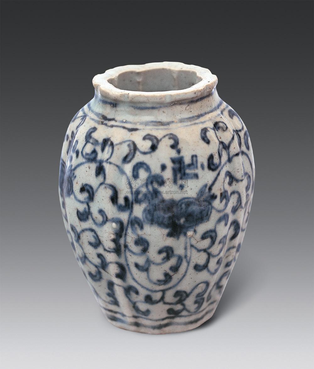 【明晚期 青花瓜棱罐】拍卖品_图片_价格_鉴赏_明代青花瓷器_雅昌艺术