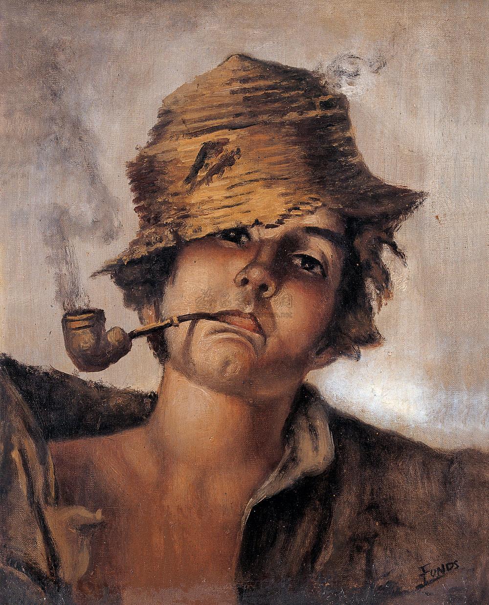 抽烟斗的男人毕加索图片