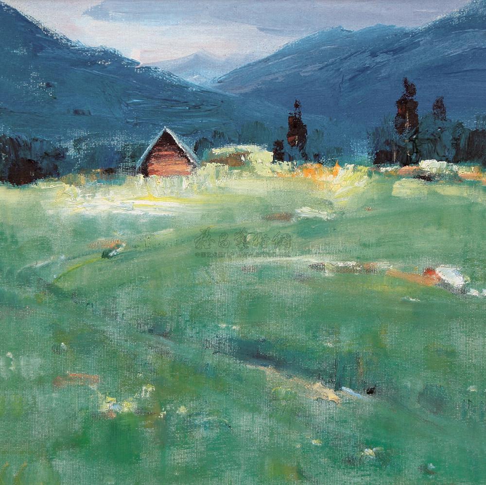 【喀纳斯之春 油彩纸本】拍卖品_图片_价格_鉴赏_油画_雅昌艺术品拍卖