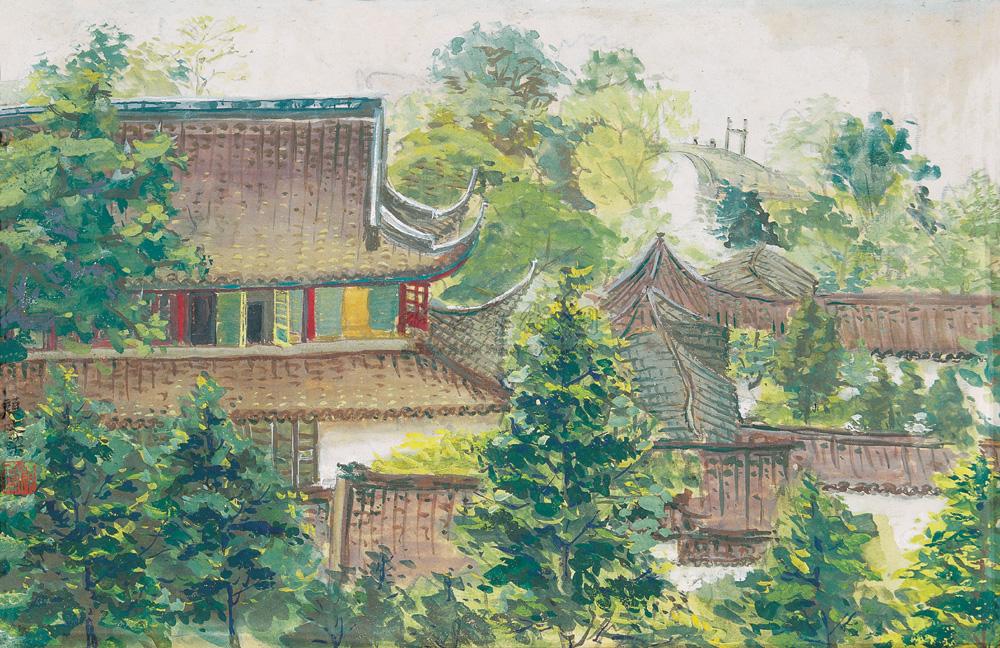 1358苏州水城门水粉纸