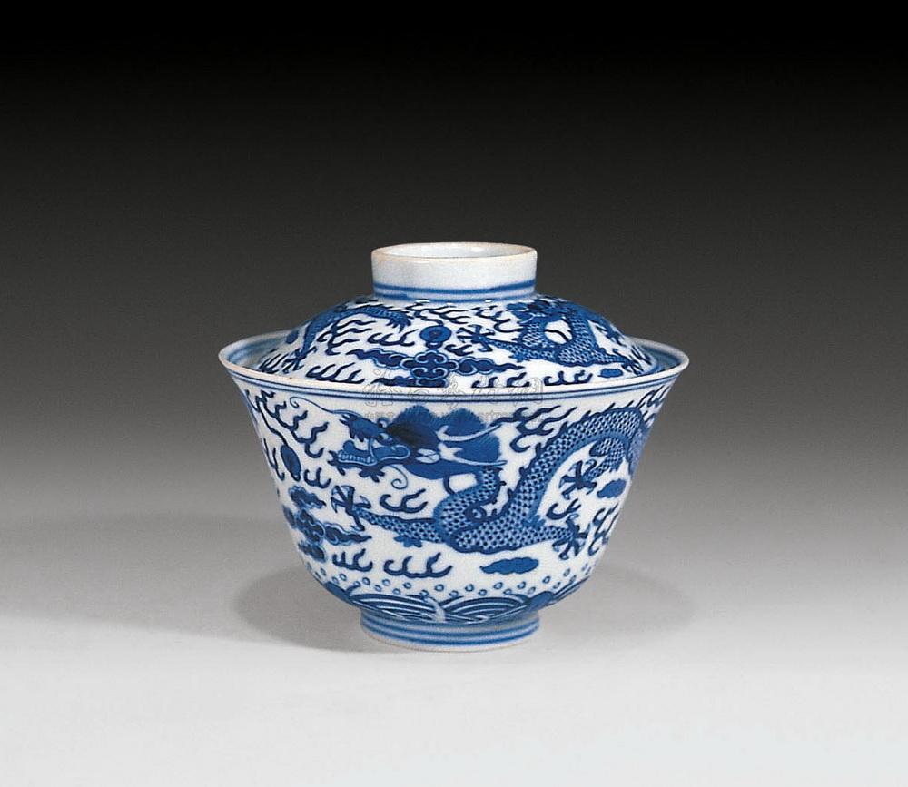 【清光绪 青花龙纹盖碗】拍卖品_图片_价格_鉴赏_清代青花瓷器_雅昌