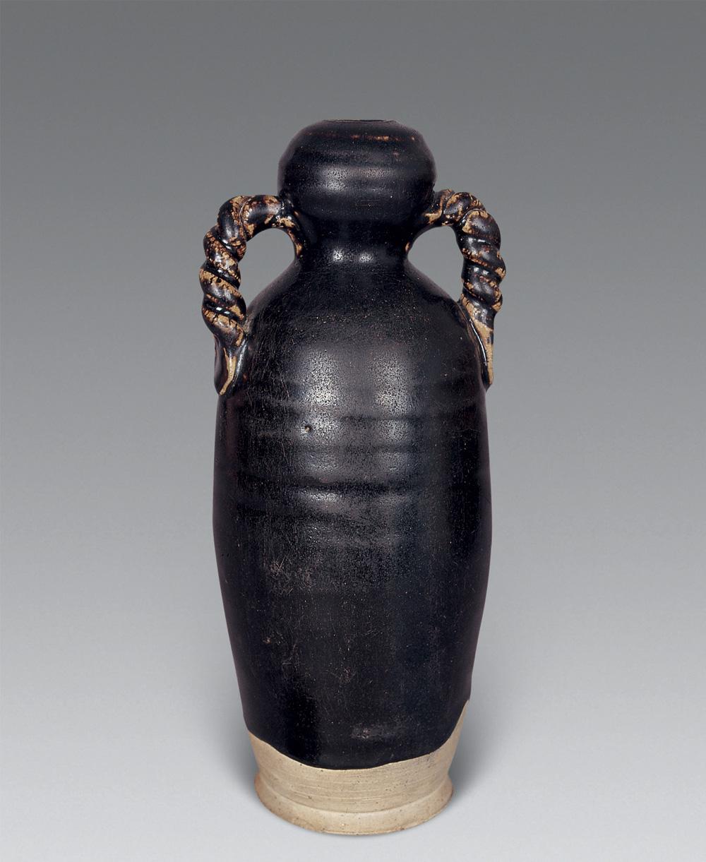 龙山文化黑陶双系壶图片