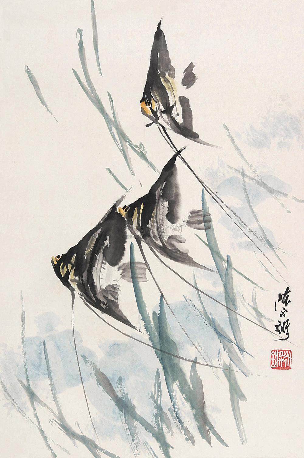 0402 神仙鱼 镜心