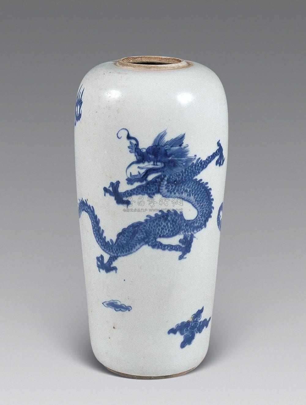 【清康熙 青花龙纹瓶】拍卖品_图片_价格_鉴赏_清代青花瓷器_雅昌艺术