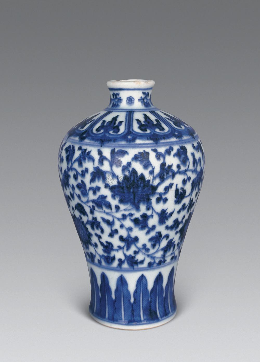 【清乾隆 青花花卉梅瓶】拍卖品_图片_价格_鉴赏_清代青花瓷器_雅昌
