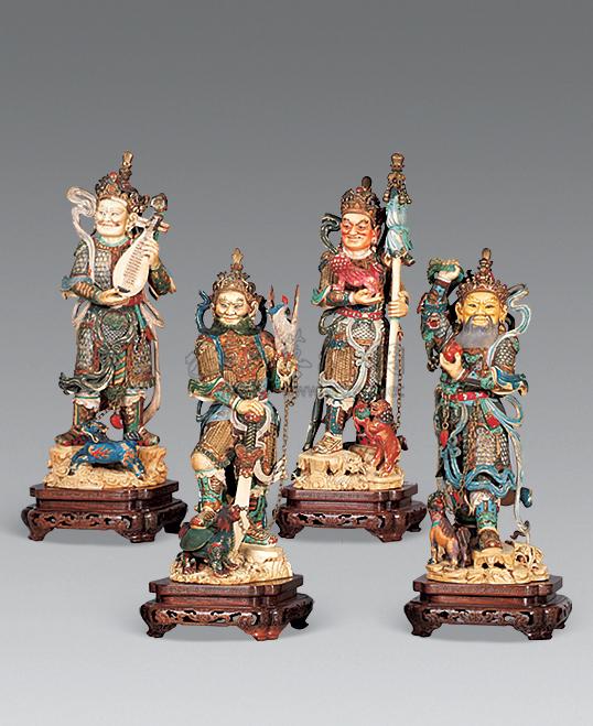 【彩绘四大天王】拍卖品_图片_价格_鉴赏_现当代及其它瓷器_雅昌艺术