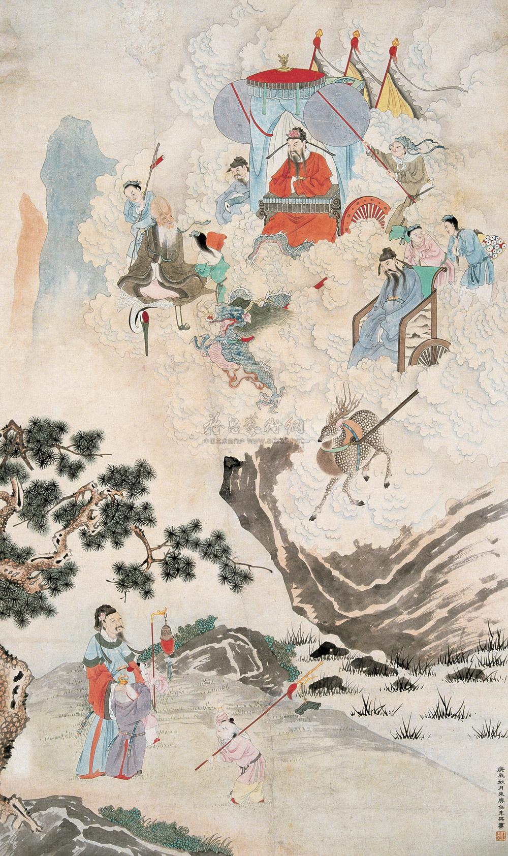 06201940年作望仙图立轴设色纸本