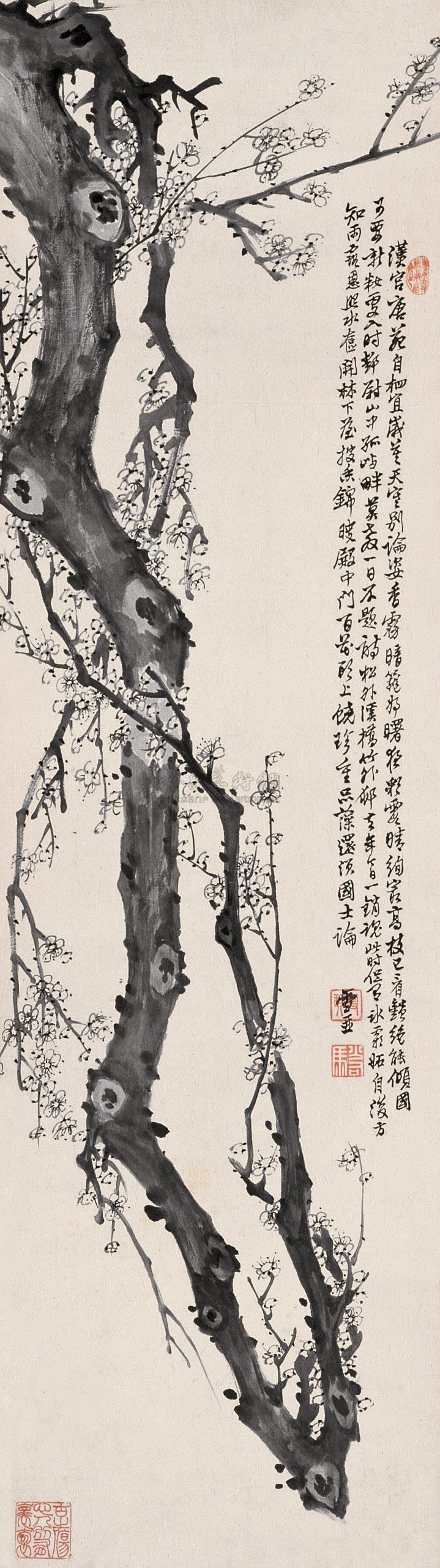 【冰肌玉骨 立轴 水墨纸本】拍卖品_图片_价格_鉴赏_绘画_雅昌艺术品拍卖网