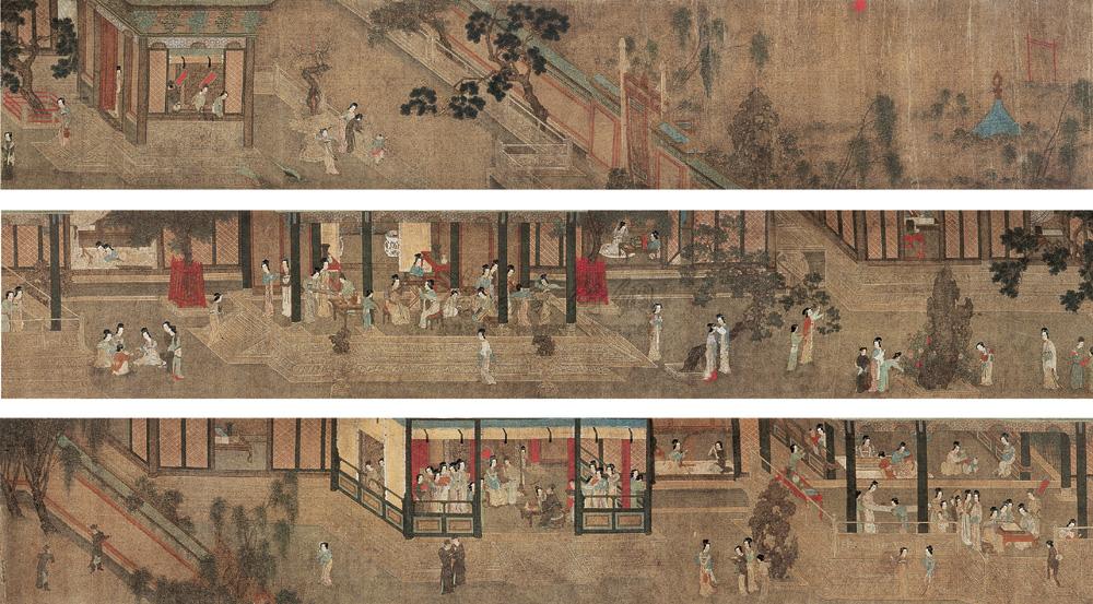 *0888 汉宫春晓图 手卷 设色绢本