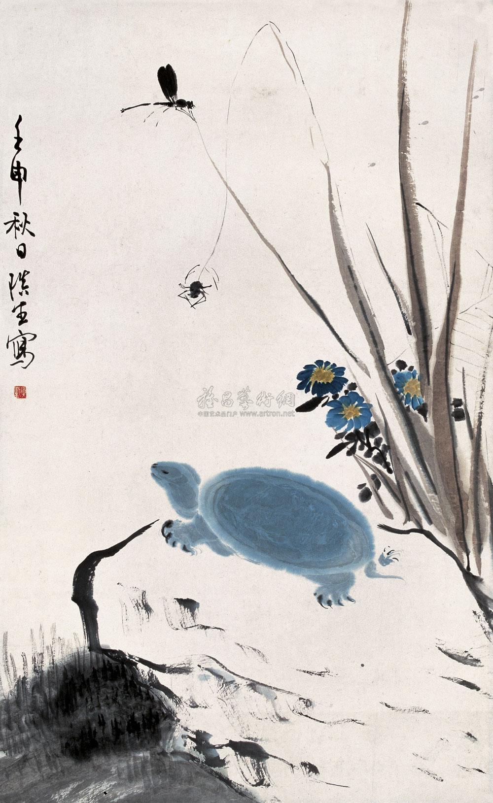 1536 虫趣图 镜心 设色纸本