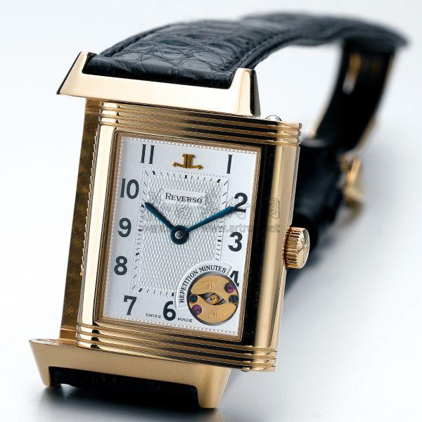 1806 积家[reverso repetition minutes]限量版18k粉红金三问长方形
