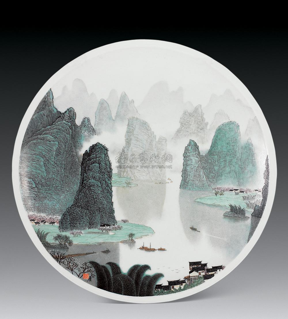 0053桂林山水圆盘