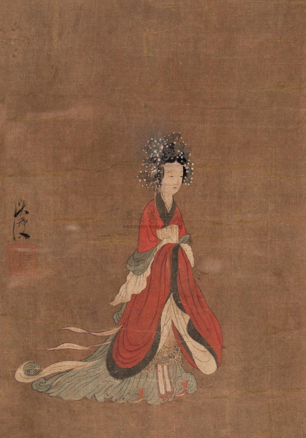 0604湘江女神设色纸本