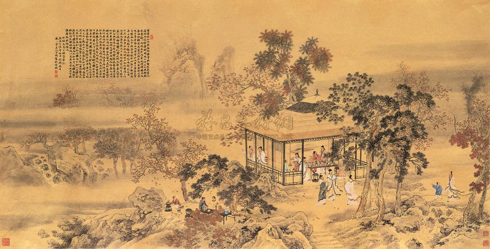 09062007年作醉翁亭记镜心设色金笺
