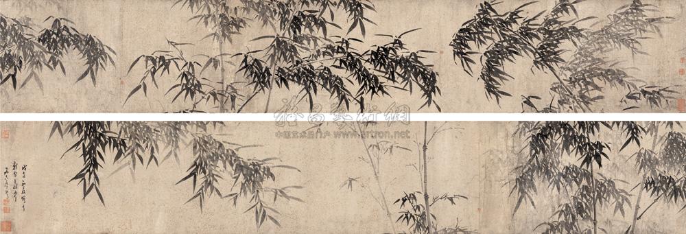【戊午(1618年)作 墨竹 手卷 水墨纸本】拍卖品_图片_价格_鉴赏_绘画
