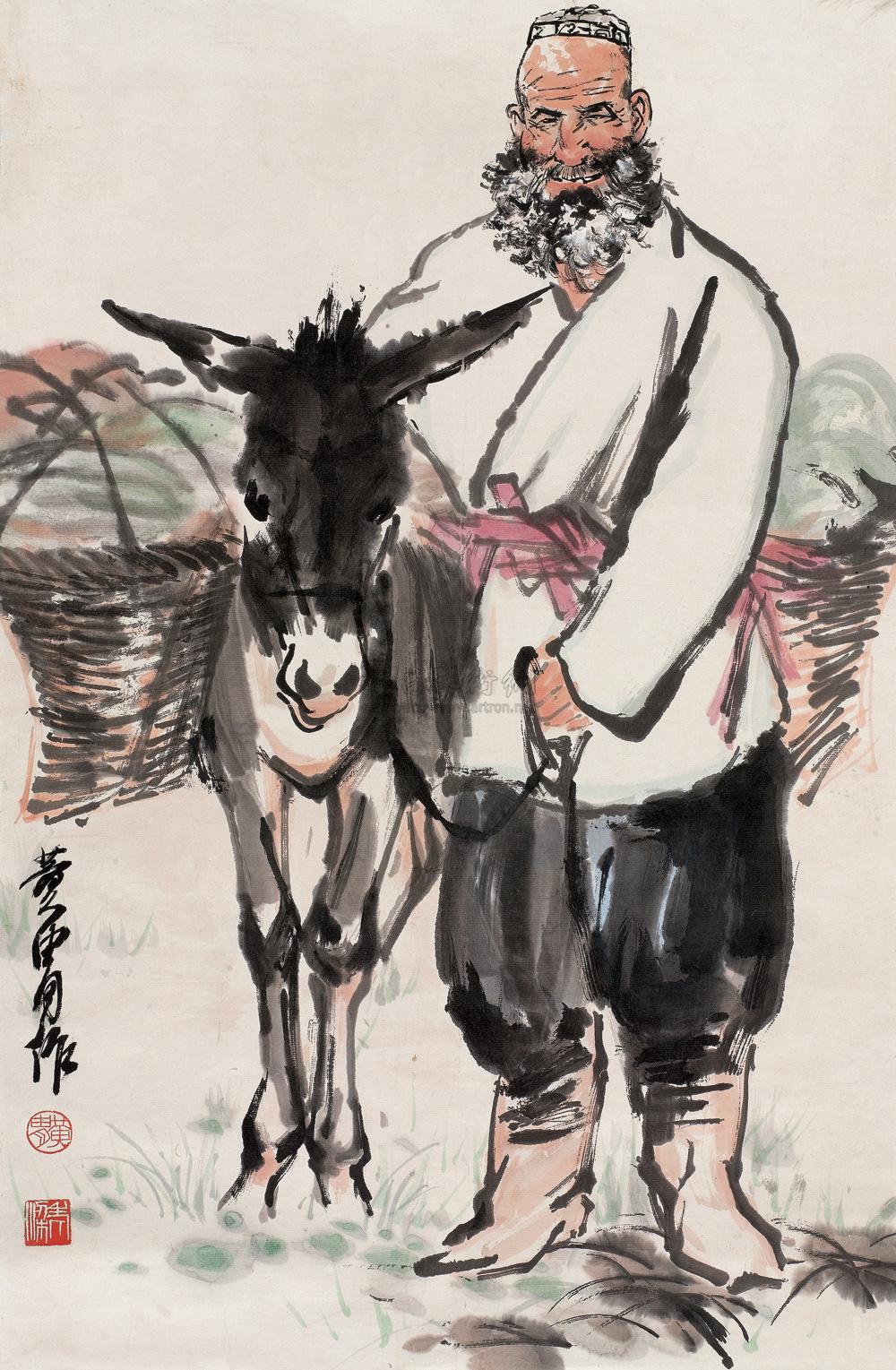 0326满载而归镜心设色纸本