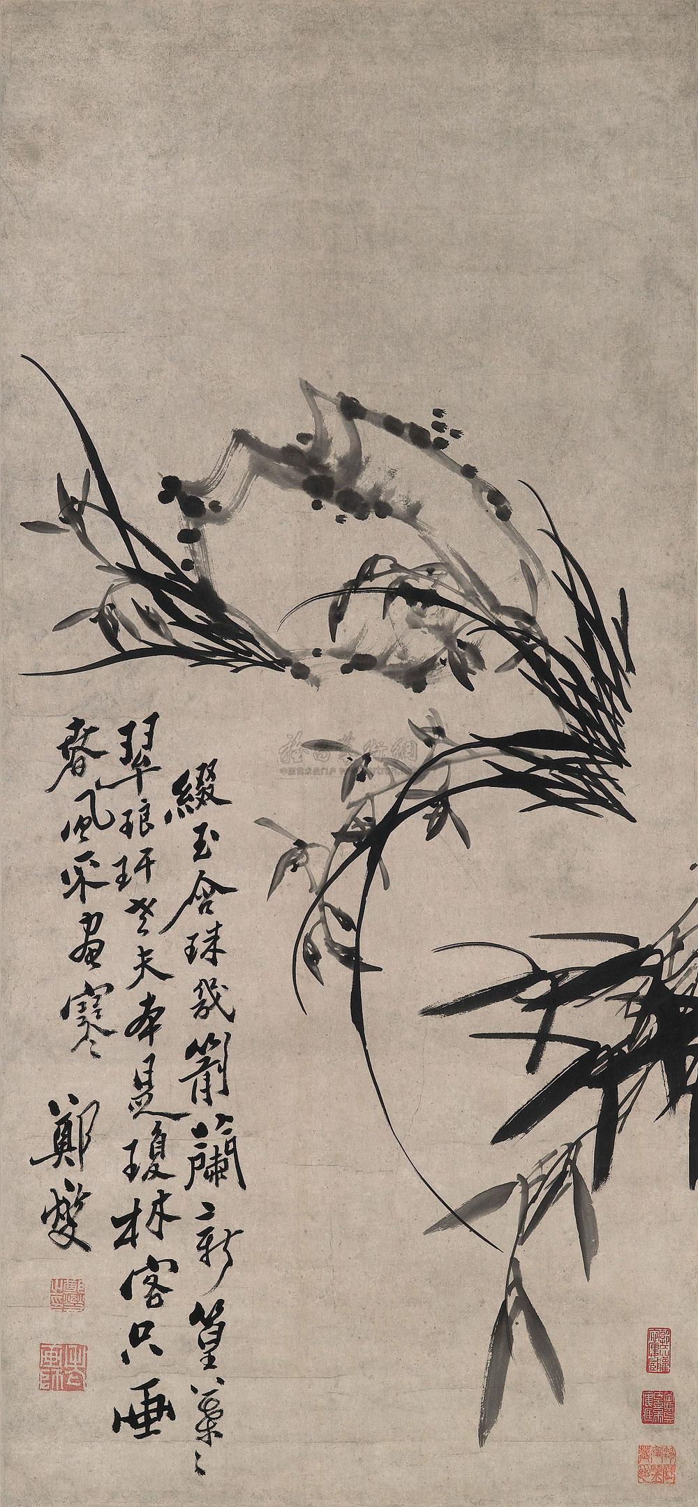 【兰竹 立轴 水墨纸本】拍卖品_图片_价格_鉴赏_绘画_雅昌艺术品拍卖网