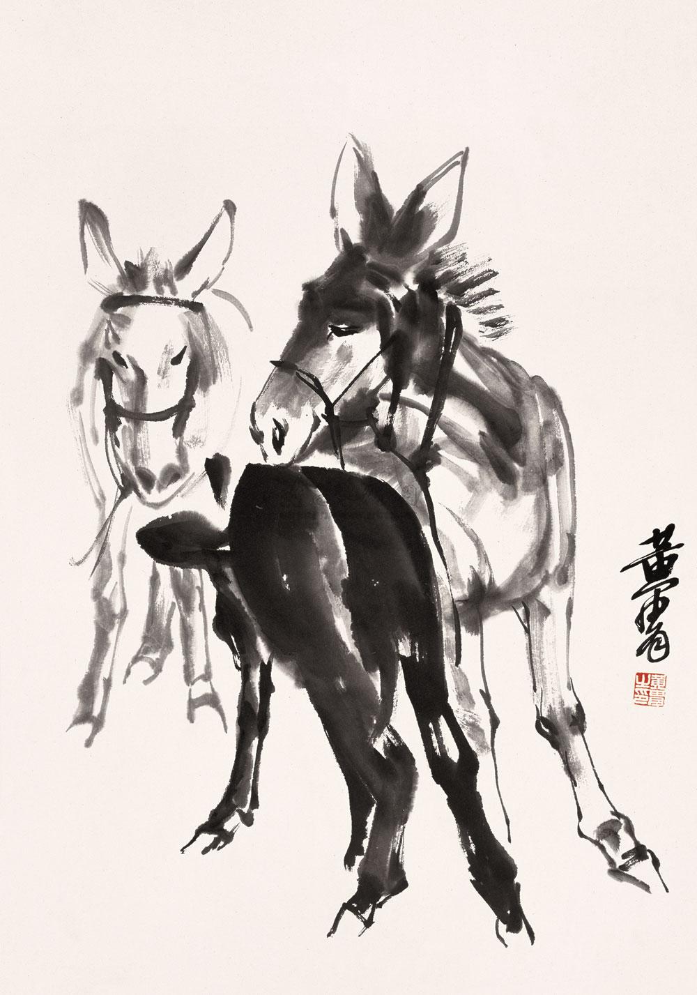画驴的著名画家姓吕图片