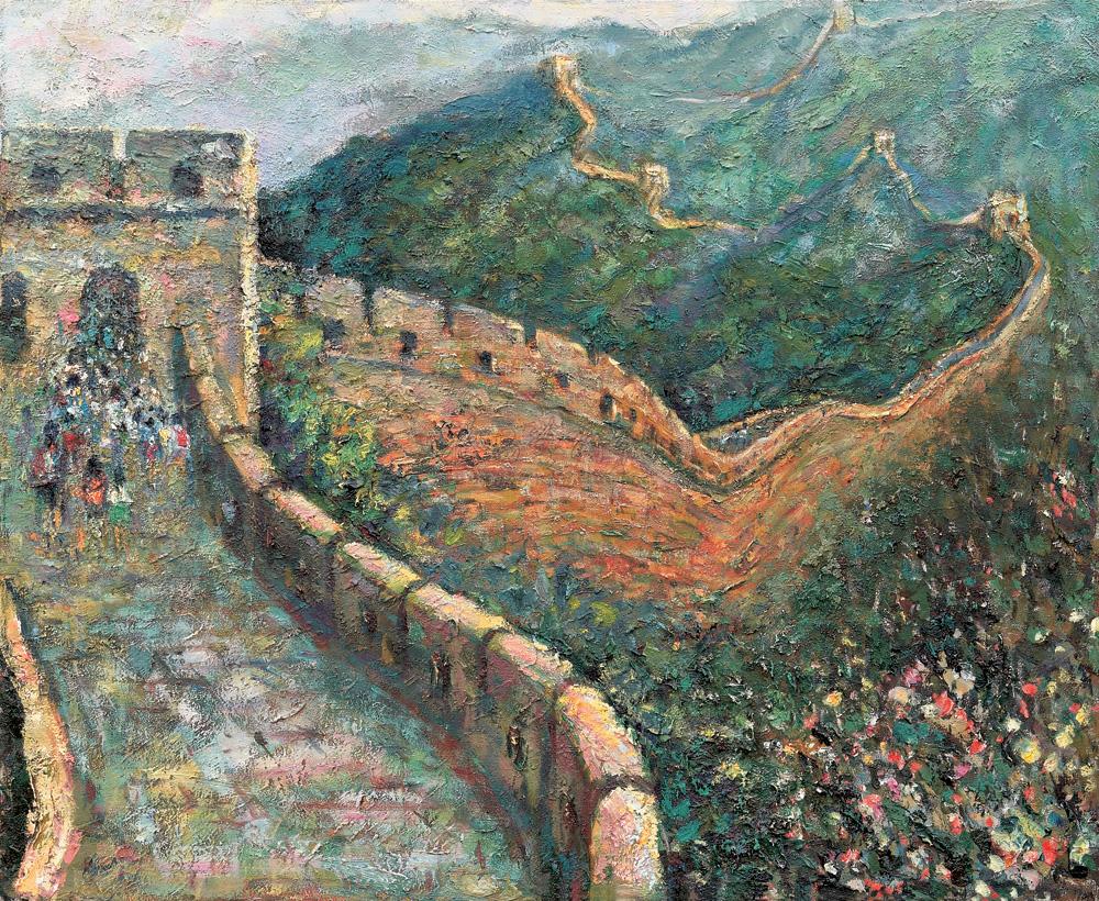 【八达岭 油彩 布面】拍卖品_图片_价格_鉴赏_油画_雅昌艺术品拍卖网