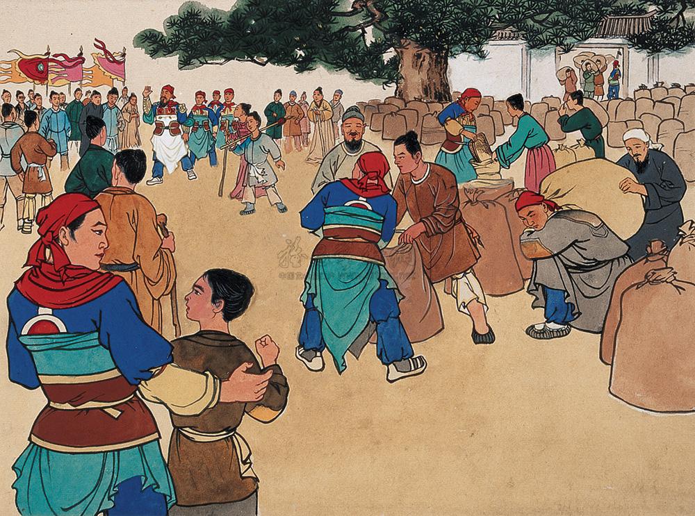 1779黄巢起义绘画稿纸本