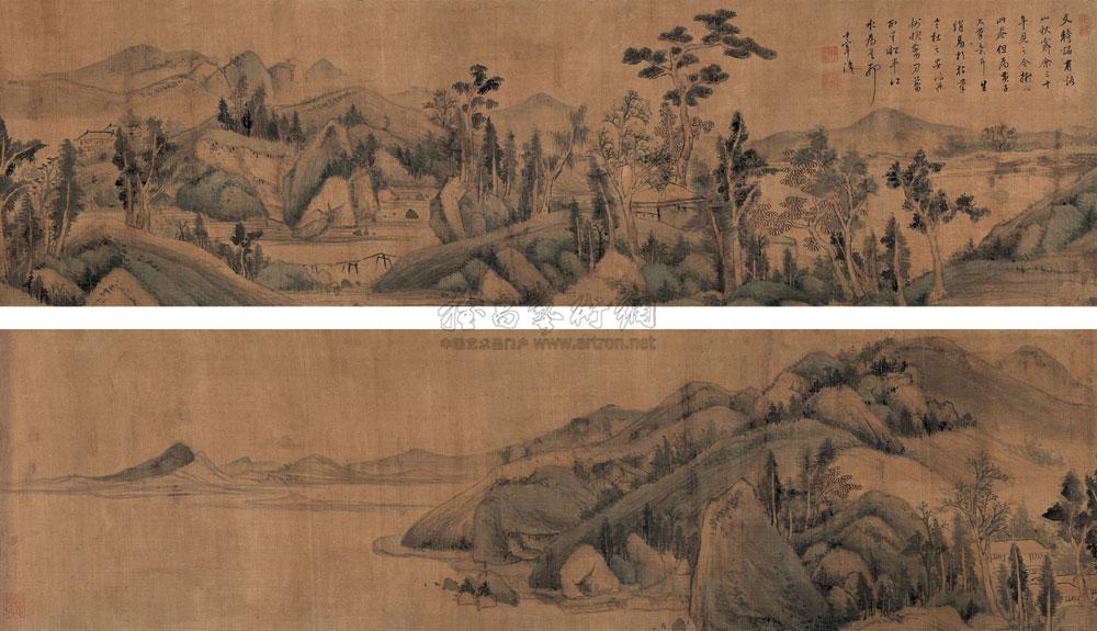 【溪山秋霁图 手卷 设色绢本】拍卖品_图片_价格_鉴赏_绘画_雅昌艺术品拍卖网
