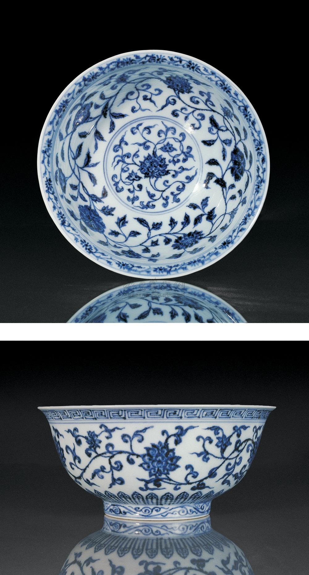 【明永乐 青花缠枝莲纹碗】拍卖品_图片_价格_鉴赏_明代青花瓷器_雅昌