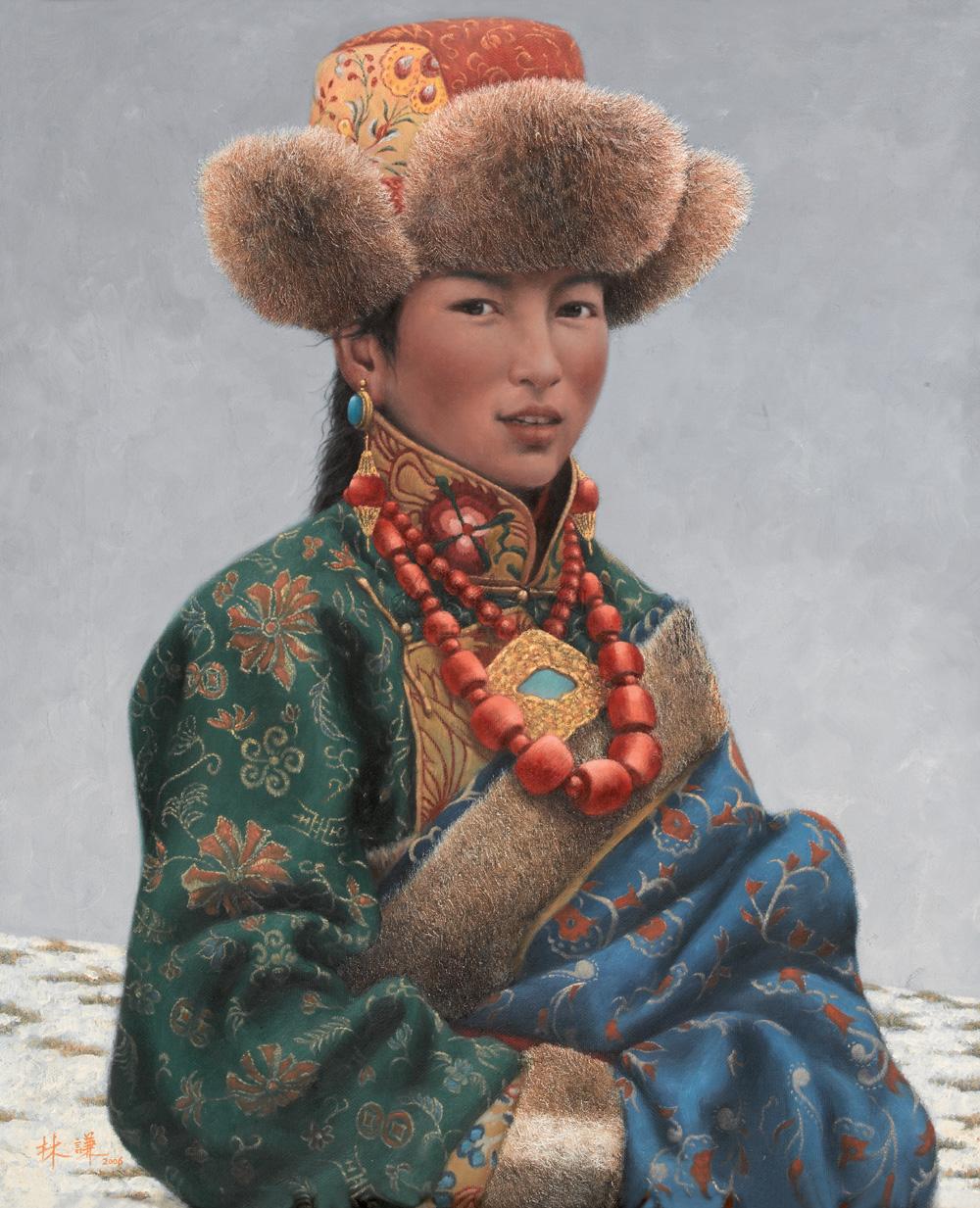 【2006年作 藏女肖像 布面 油彩】拍卖品_图片_价格_鉴赏_油画_雅昌