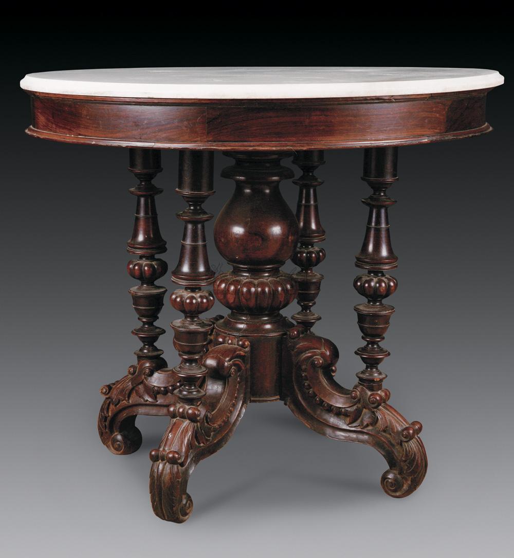 0076 红木西式圆台