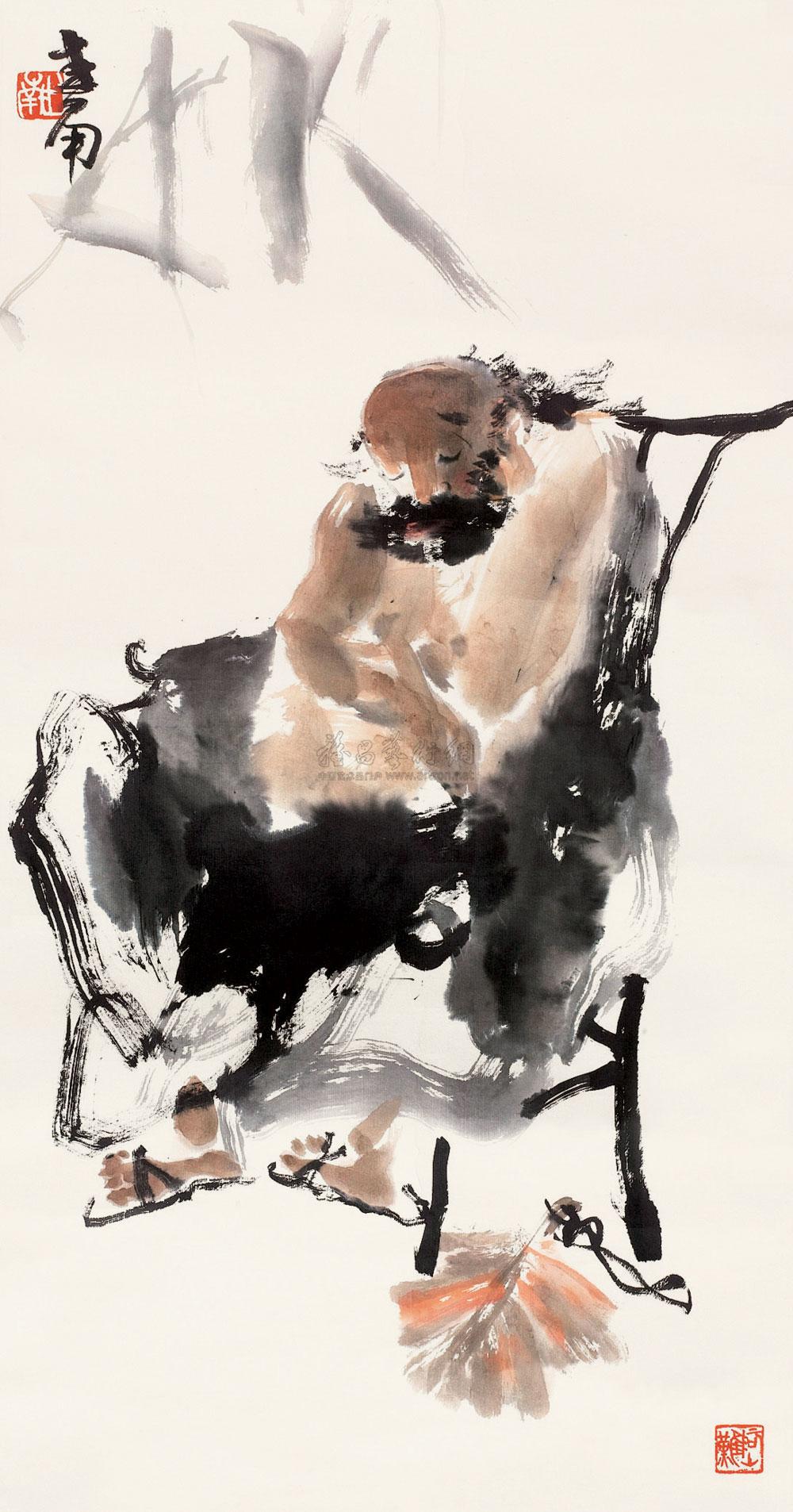 【纳凉图 镜心 设色纸本】拍卖品_图片_价格_鉴赏_绘画_雅昌艺术品