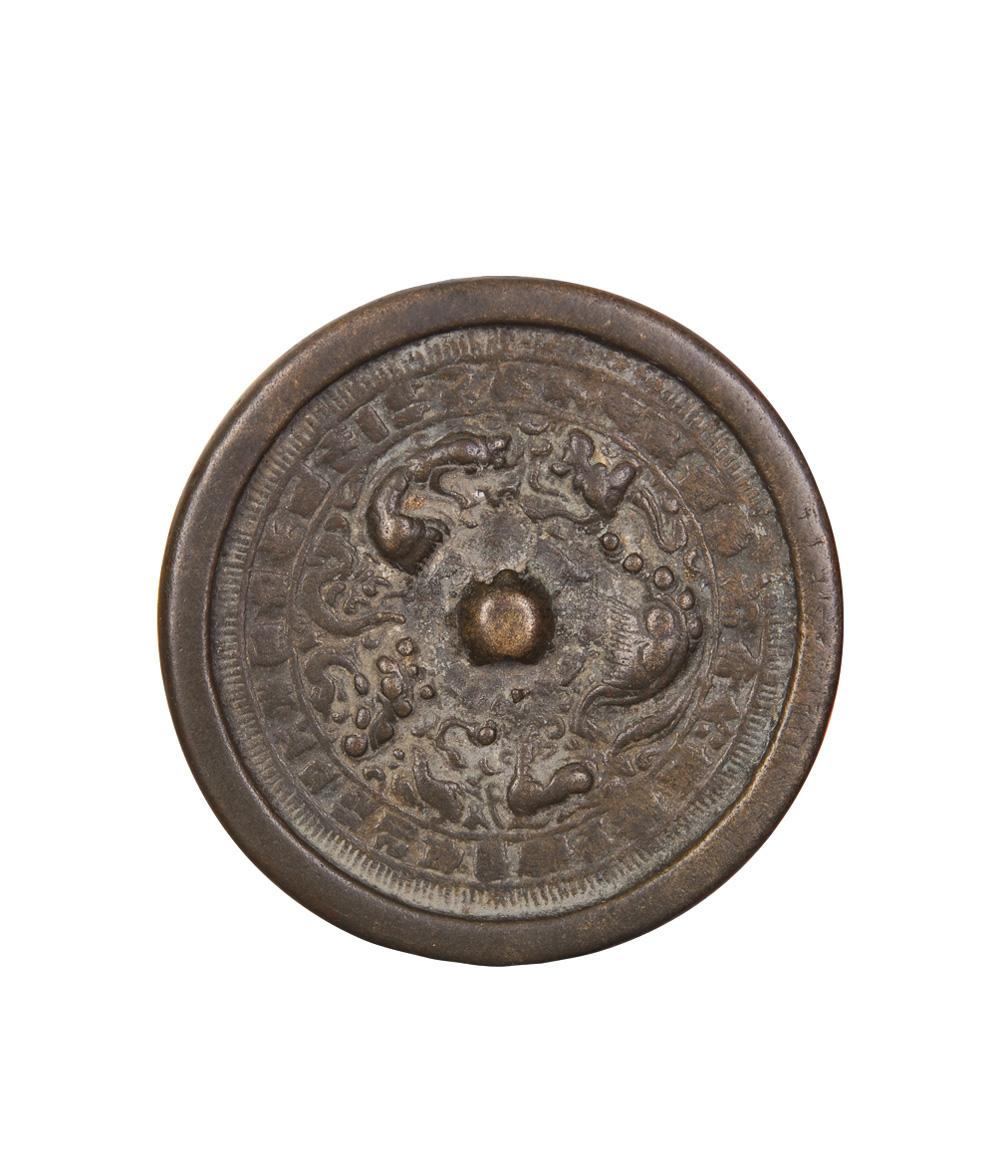 1624唐铜雕海兽葡萄镜