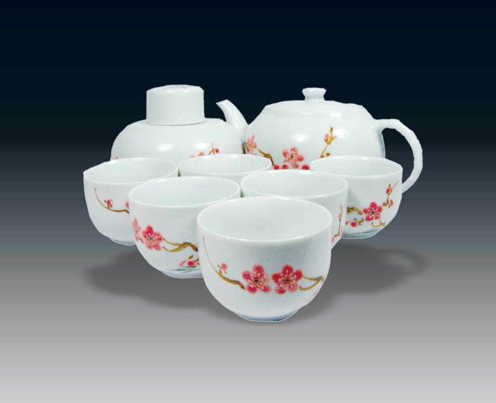 0502 7501瓷茶具一套 (八件)