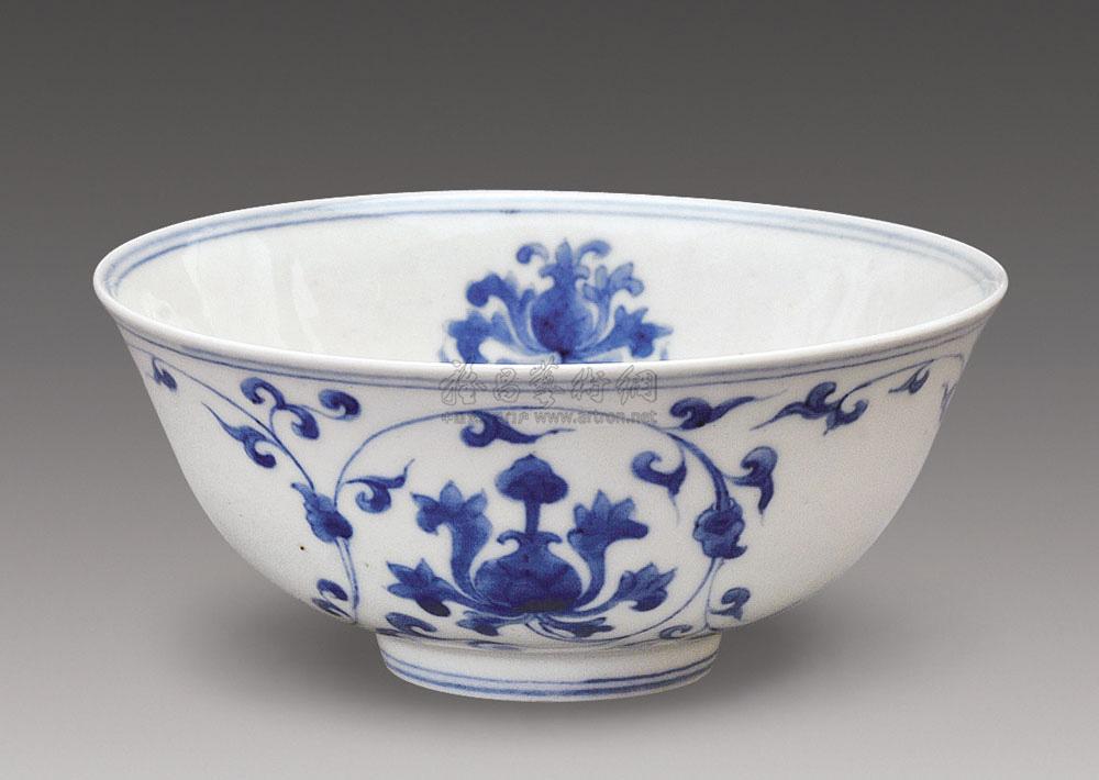 【明成化 青花缠枝莲纹碗】拍卖品_图片_价格_鉴赏_明代青花瓷器_雅昌