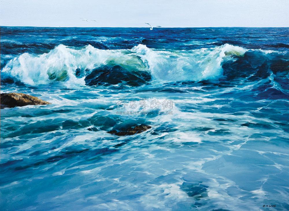 大海油画作品欣赏图片