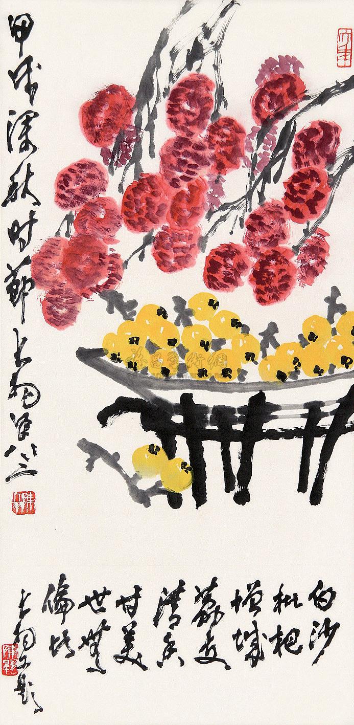 0496 荔枝图 立轴