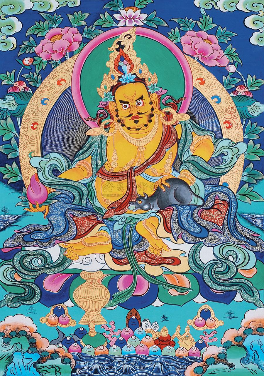 0051黄财神唐卡