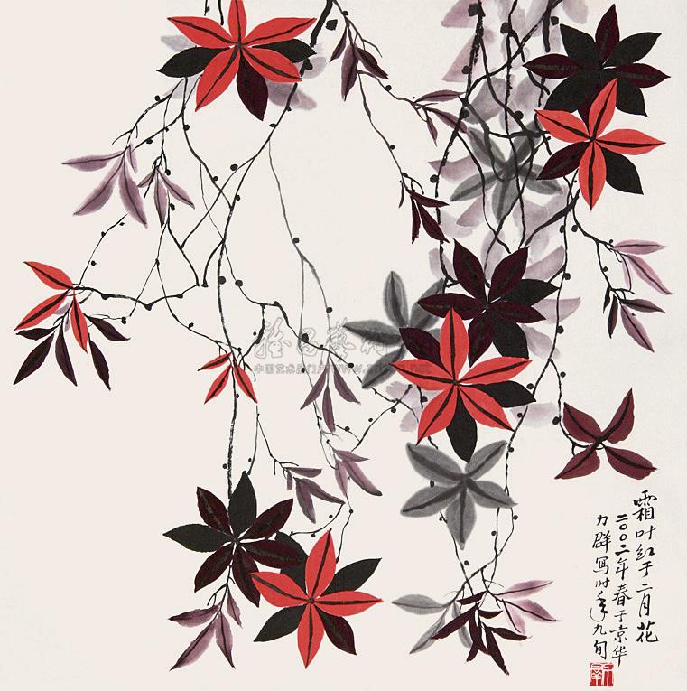 0048霜叶红于二月花立轴