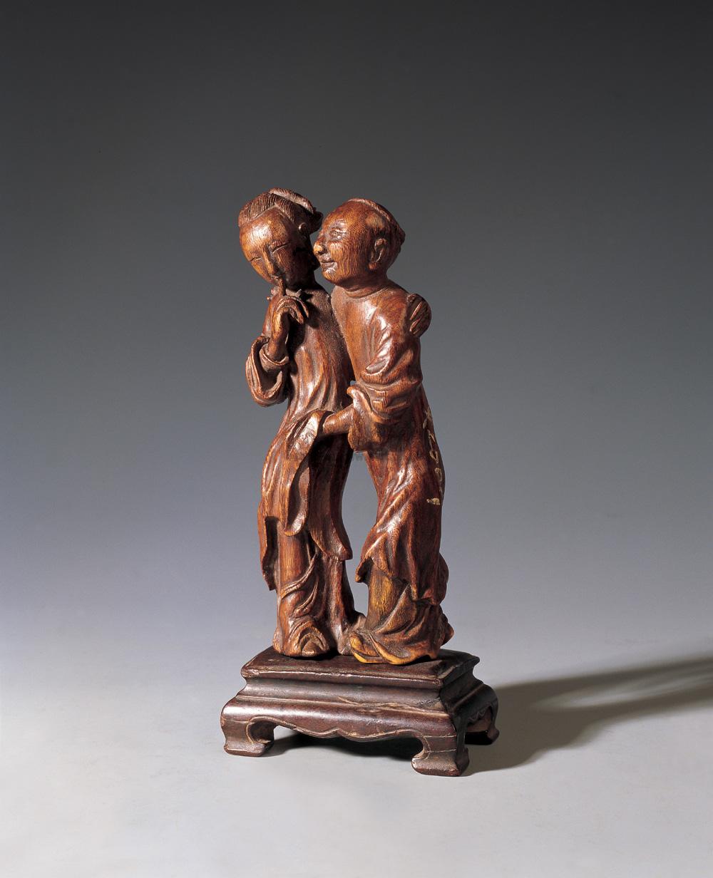 *1285 明代 沉香木雕人物摆件