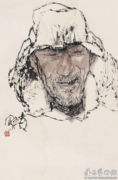中国画 名家水墨人物写生---袁武 >> 图版                 连载:名家