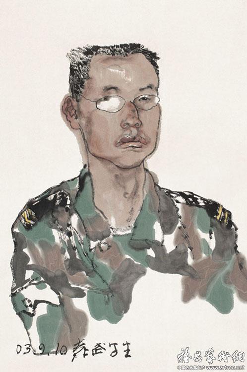 中国画 名家水墨人物写生---袁武 >> 图版                 连载:名家