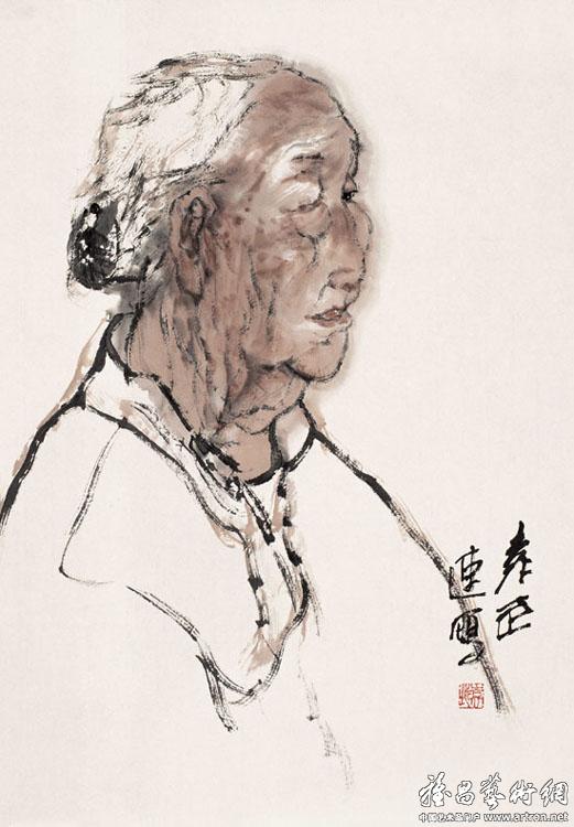 中国画 名家水墨人物写生---袁武 >> 图版